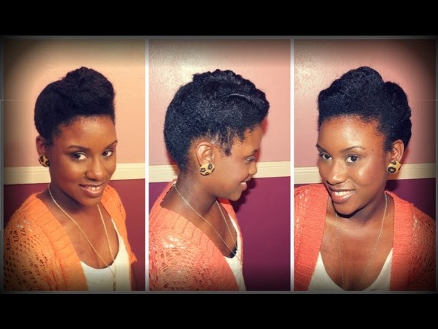 Natural Hair | Twisted Roll, Tuck and Pin Tutorial