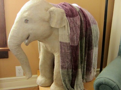 Paper Mache Baby Elephant Sculpture - How to Make It
