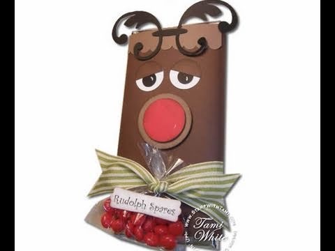 Rudolph Spares Candy Bar Gift featuring Stampin Up products