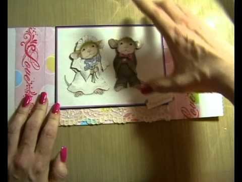 Super Cute House Mouse Wedding Card