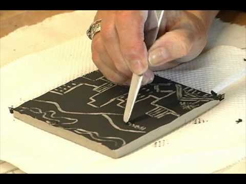Tile Making: Part 1   Cutting Clay and Sgrafitto