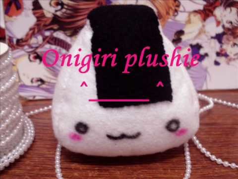 Tutorial: Felt Onigiri (Rice Ball) Keychain Plushie
