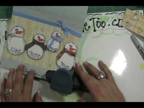 Video #57 ~ Snowman Family Christmas Card.wmv