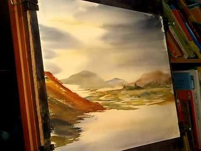 Watercolour Landscape Painting Tutorial - View to Crummock Water