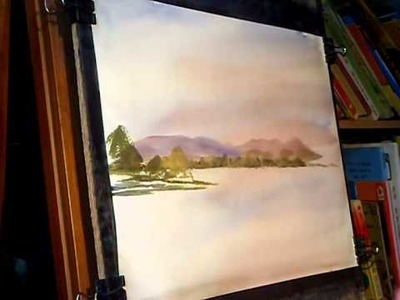 Watercolour Painting Lesson featuring Ullswater in the English Lake District, Cumbria