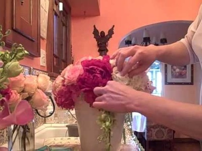 Wedding Centerpieces - Flowers In A French Ice Bucket Tutorial - Part 2