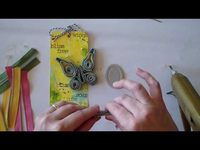 Zipper Trim Butterfly Tutorial