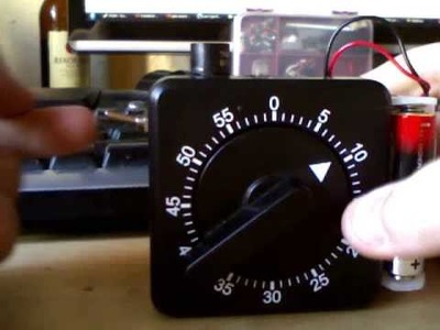 Analogue Timer Switch -  using an old egg timer