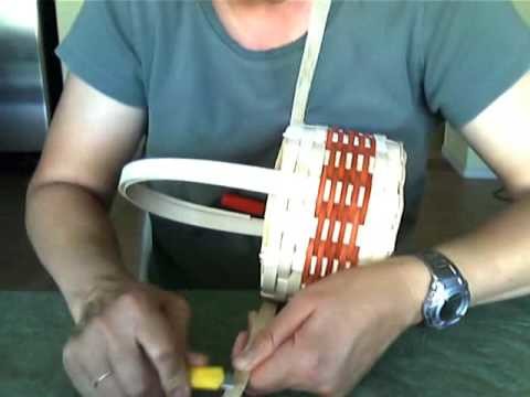 Basket Weaving Video #17 Tapering the Rim