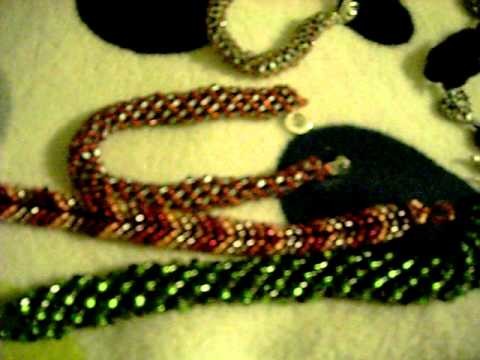 Bracelets I Made (1 necklace, two pendants I bought)