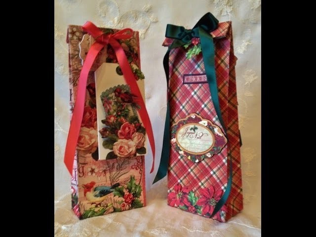 How to make a paper bag . G45 The Twelve day`s of Christmas tutorial