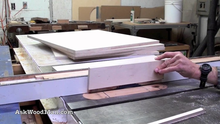 How To Make Plywood Boxes • 10 of 64 • Woodworking project for kitchen cabinets, desks, etc. 