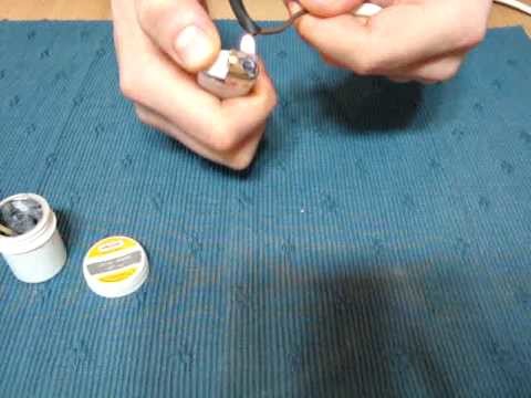 How to solder with a lighter