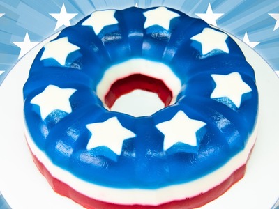 4th of July Jello Cake (Red, White and Blue) from Cookies Cupcakes and Cardio