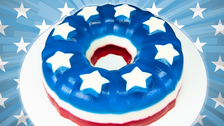 4th of July Jello Cake (Red, White and Blue) from Cookies Cupcakes and Cardio