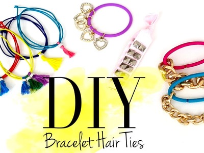 DIY Cute Bracelet Hair Ties by ANNEORSHINE