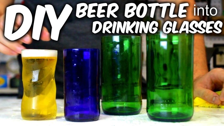 DIY Drinking Glasses from a Bottle