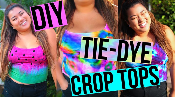 DIY Tie-Dye Crop Tops! Cheap & Cute For Summer!