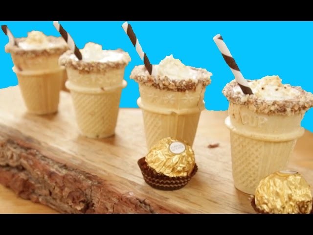 Ferrero Nutella MILKSHAKE Recipe in EDIBLE CUPS!