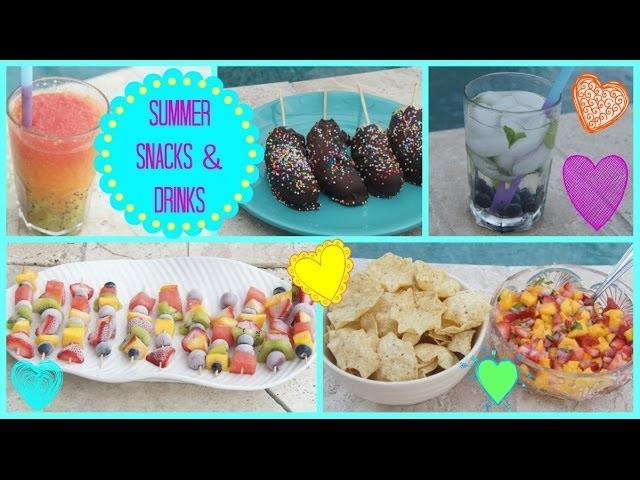 ☼ Healthy & Refreshing Summer Snacks & Drinks! ☼ | Jessica Reid