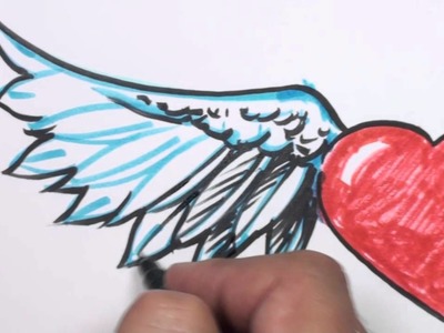 How to Draw a Heart with Wings - MAT