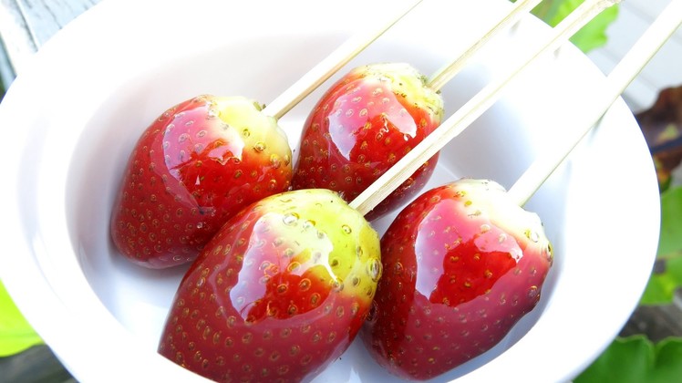 HOW TO MAKE TOFFEE STRAWBERRIES