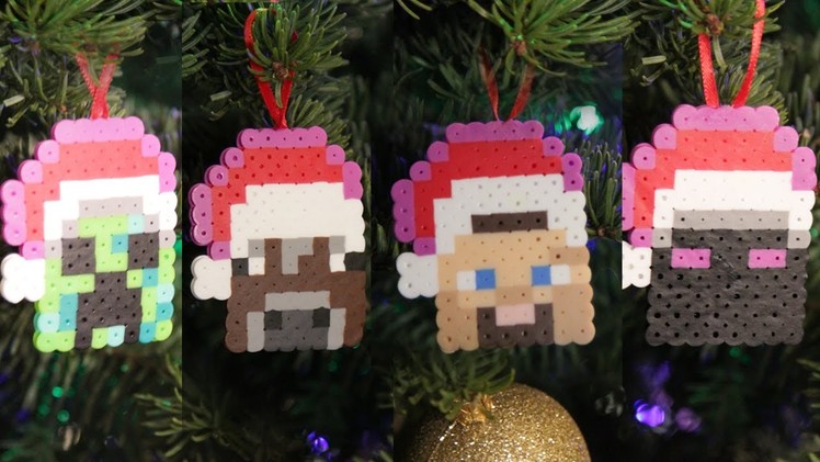 Minecraft 8 bit Christmas Ornaments - DIY GEEKY GOODIES