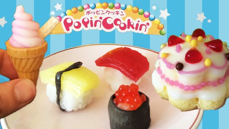 Popin Cookin Icecream, Sushi, Cake Kracie #3 #5 #2 HOW TO COOK THAT