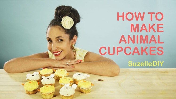 SuzelleDIY - How to Make Animal Cupcakes