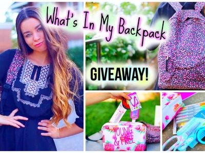 What's In My Backpack + School Supplies Giveaway!