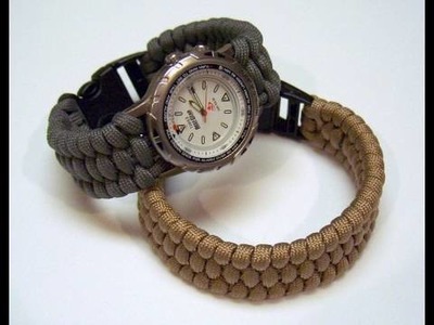 Woven paracord bracelet.watchband video slideshow