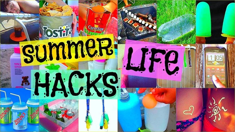 18 SUMMER LIFE HACKS YOU MUST KNOW!!