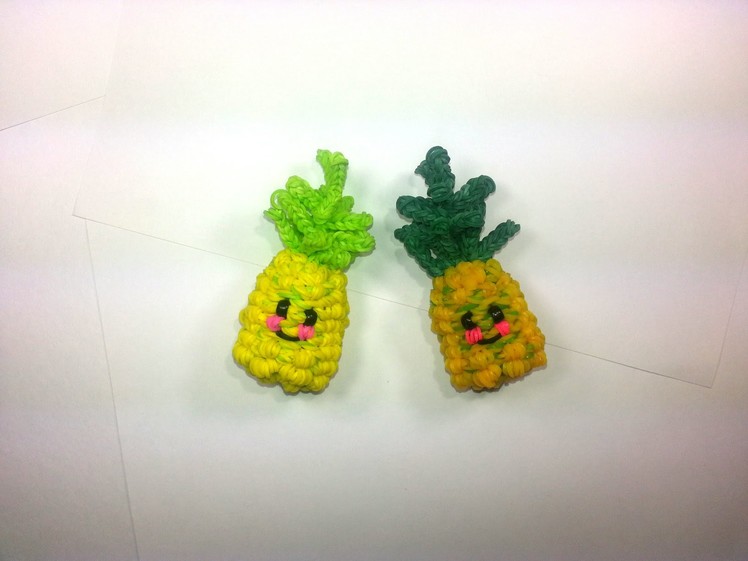 3-D Happy Pineapple Tutorial by feelinspiffy (Rainbow Loom)