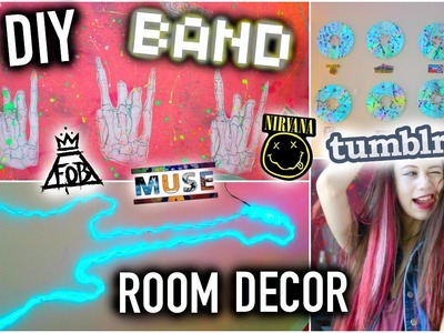 DIY BAND Room Decor - Tumblr Ideas you NEED to try!