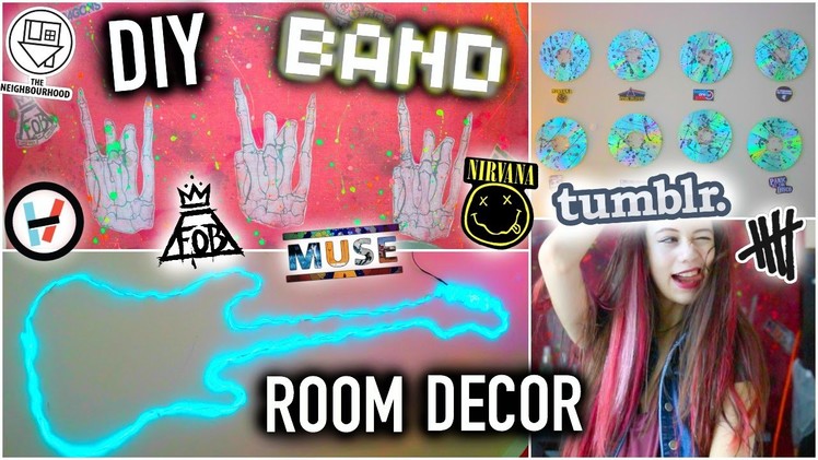 DIY BAND Room Decor - Tumblr Ideas you NEED to try!