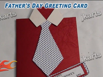 DIY Easy Shirt with Tie card for Father's Day - JK Arts 240