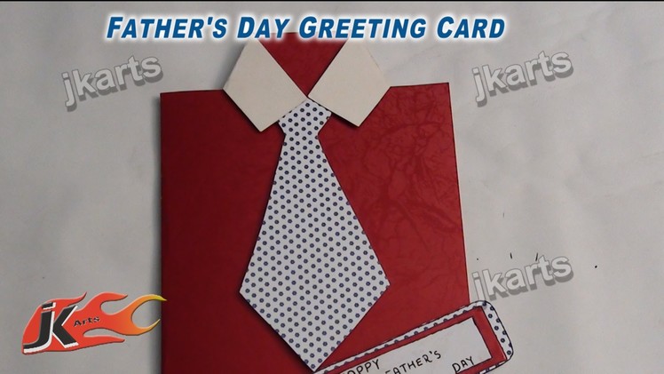 DIY Easy Shirt with Tie card for Father's Day - JK Arts 240
