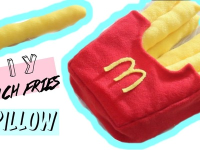 DIY Room Decor • French Fries Pillow (No Sew) • heartcindy