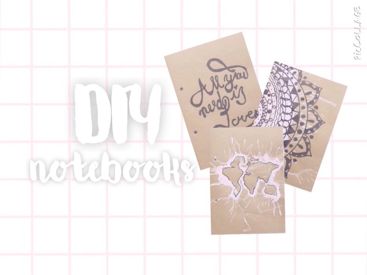 ♡DIY Tumblr Notebooks For Back To School! | Floral Princess♡