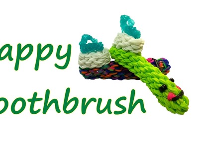 Happy Toothbrush Tutorial by feelinspiffy (Rainbow Loom)