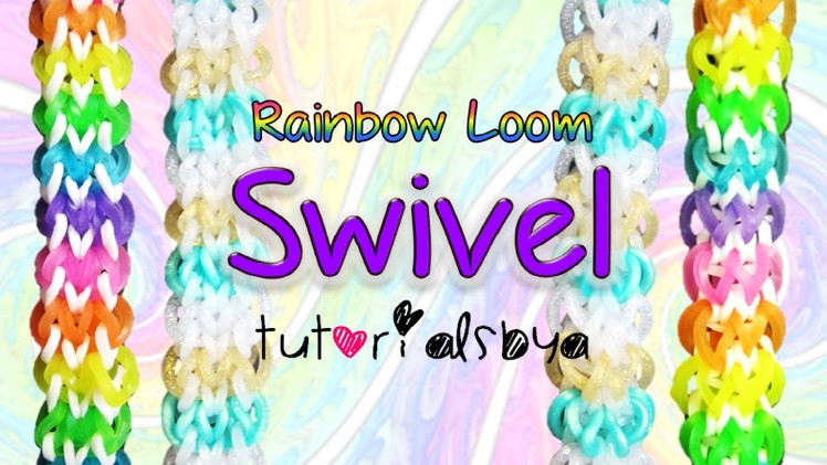 NEW REVERSIBLE Swivel Rainbow Loom Bracelet Tutorial | How To