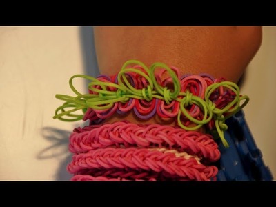 New Style!  How to make a Hula Hoop rubber band bracelet on a Cra-Z-Loom