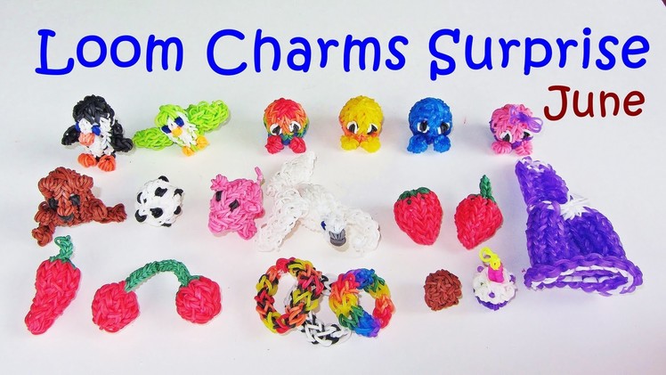Rainbow Loom Charms. Loom Bands Surprise Eggs. Play Doh Eggs Review (June)
