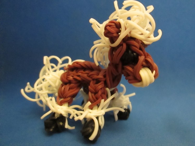 Rainbow Loom Horse and Pony: Baby Clydesdale Charm.