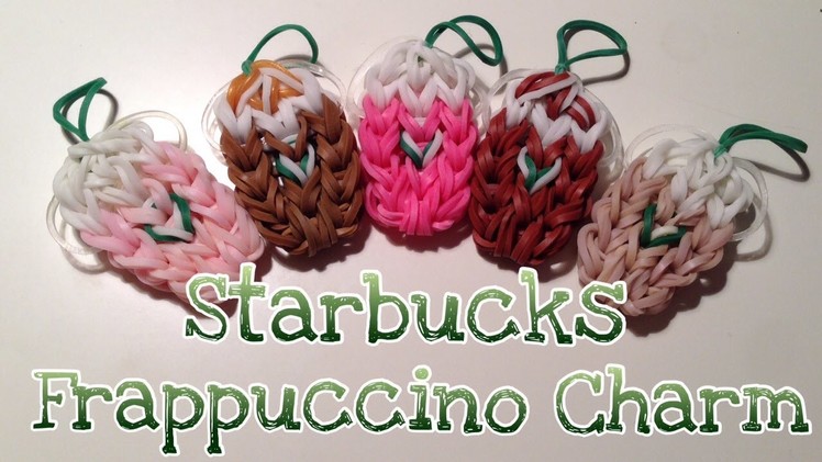 Rainbow Loom Starbucks Iced Coffee Strawberry Frappuccino Frappe Charm