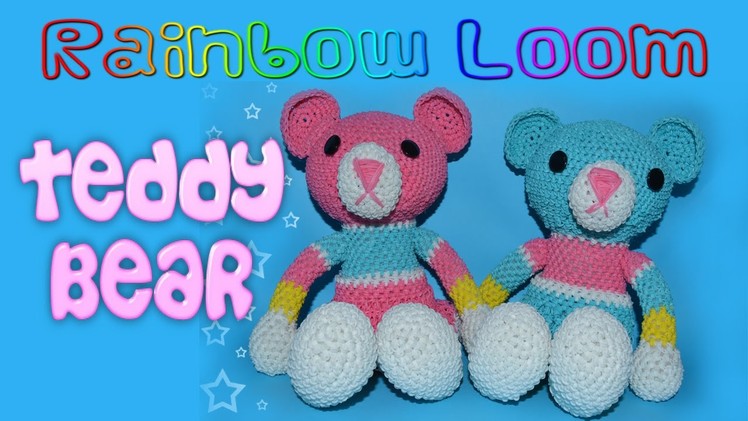 Rainbow Loom Stuffed Teddy Bear - Part 5.5 Torso, Joining Body Parts Together