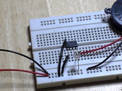 Simple Touch Alarm Circuit using IC 555