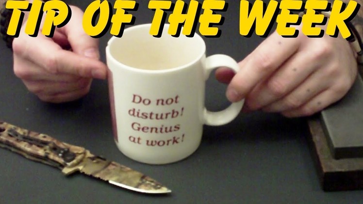 "Tip Of The Week" - How To Sharpen A Knife With A Coffee Cup (E10)