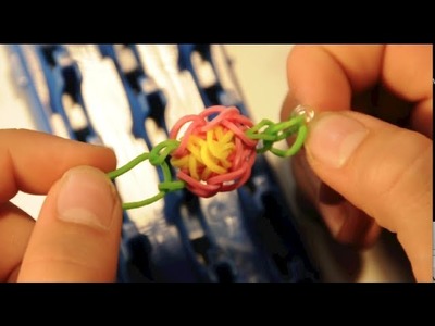 VIDEO Instruction:  Rubber band TOE RING  FLOWER with  Cra z Loom rubber band jewelry maker