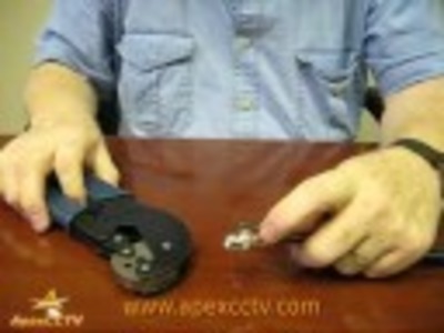 Video Tutorial : How to Crimp a BNC Connector on RG59 Siamese Cable